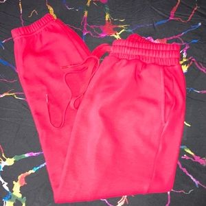 Red fabletics joggers